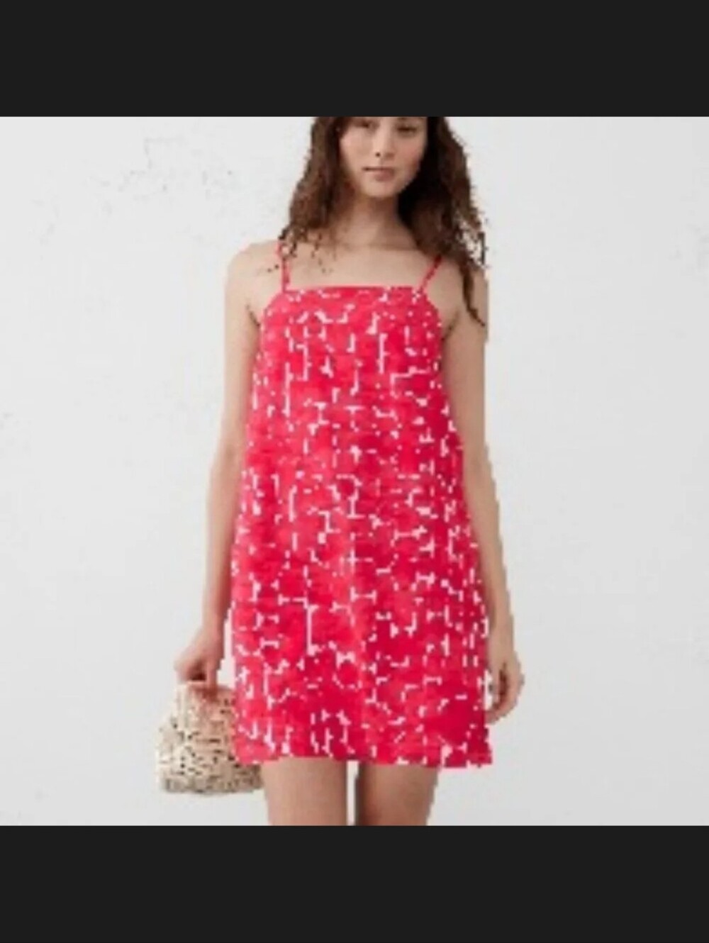 68 BANANA REPUBLIC -LINEN-BLEND MINI DRESS -LARGE - MSRP $140